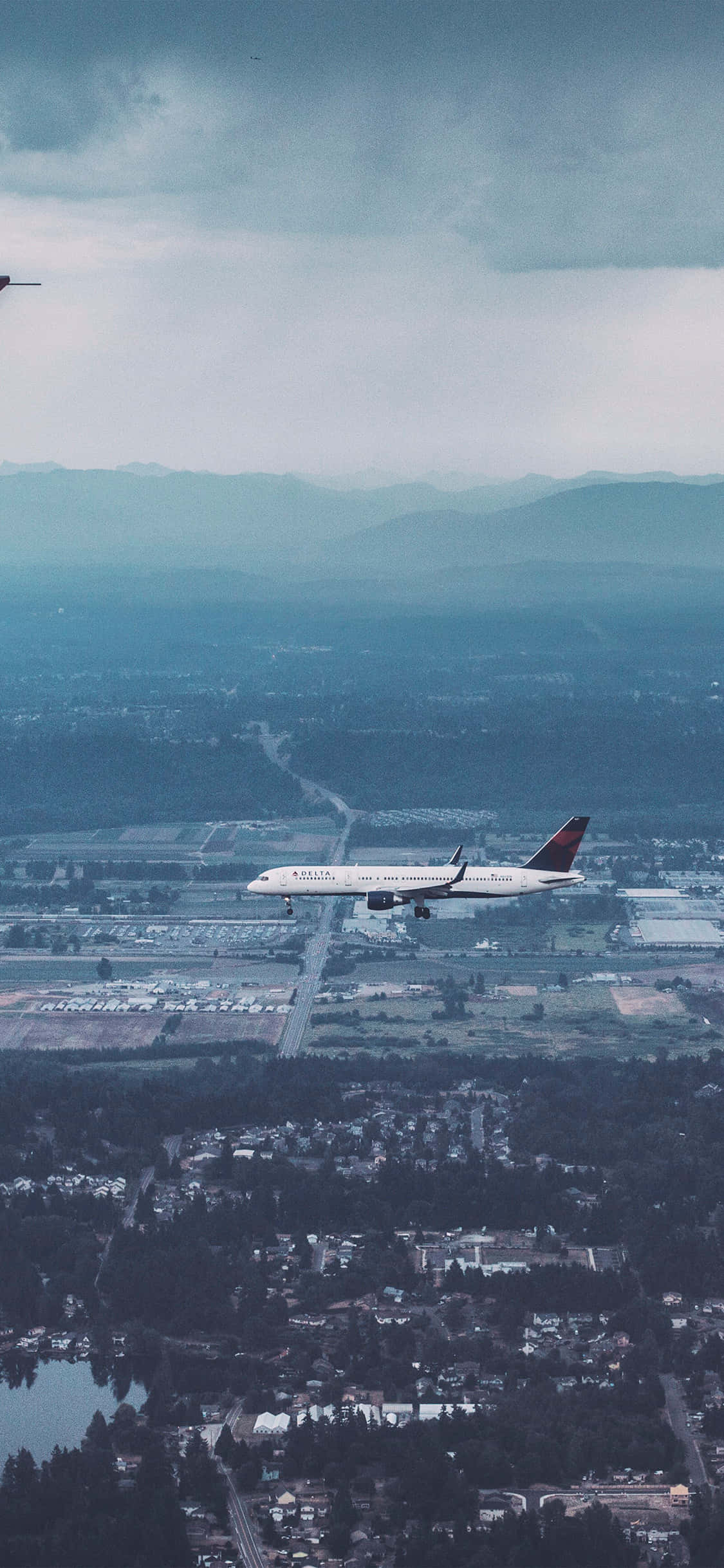 Delta Airlines Airplane Android Plane Background Picha ya Ukuta