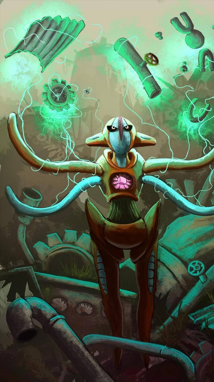 Deoxys na Giazi Zinazoweka Picha ya Ukuta