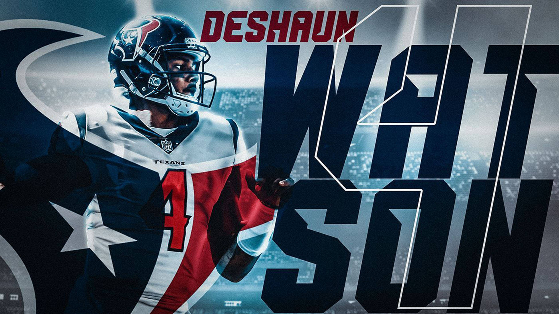 Deshaun Watson Name Art Picha ya Ukuta