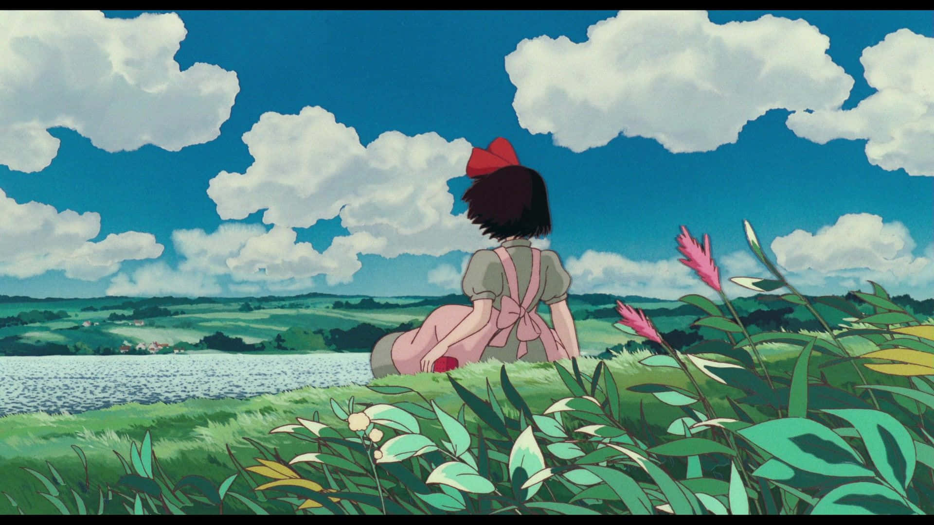 Desktop ya Aesthetic ya Studio Ghibli ya Kiki Picha ya Ukuta