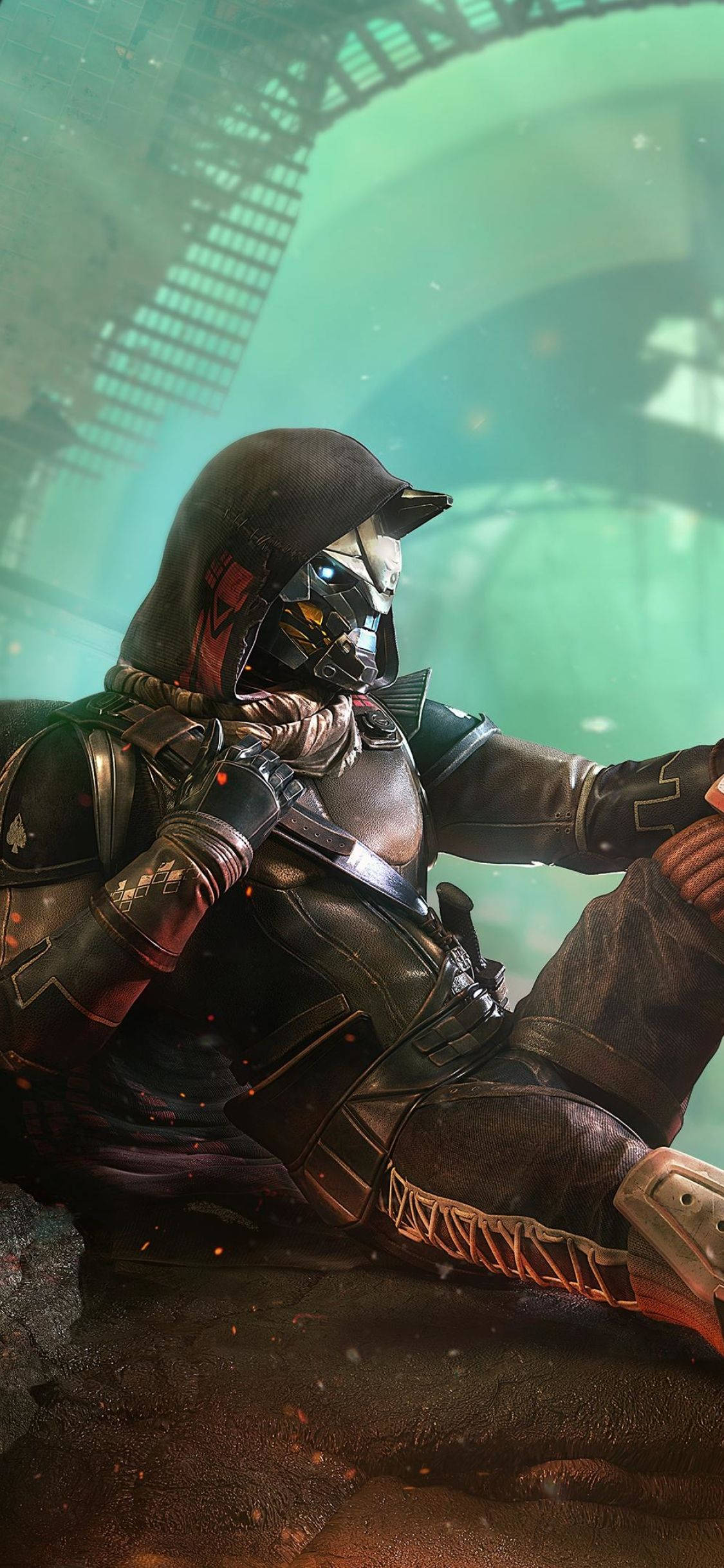 Destiny 2 iPhone Graphic Cayde-6 Picha ya Ukuta
