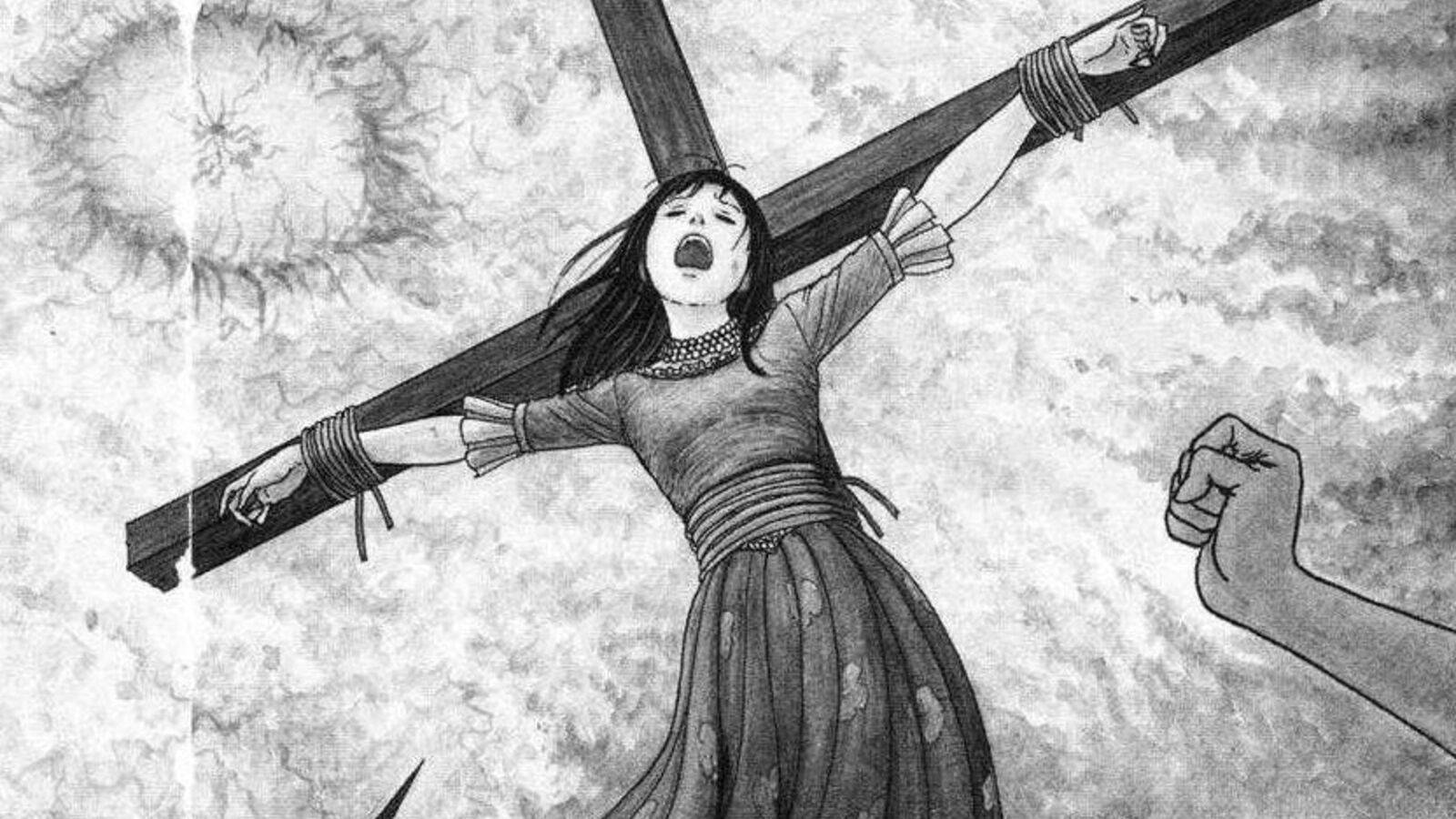 Dhabihu la Kusulubiwa la Junji Ito Picha ya Ukuta