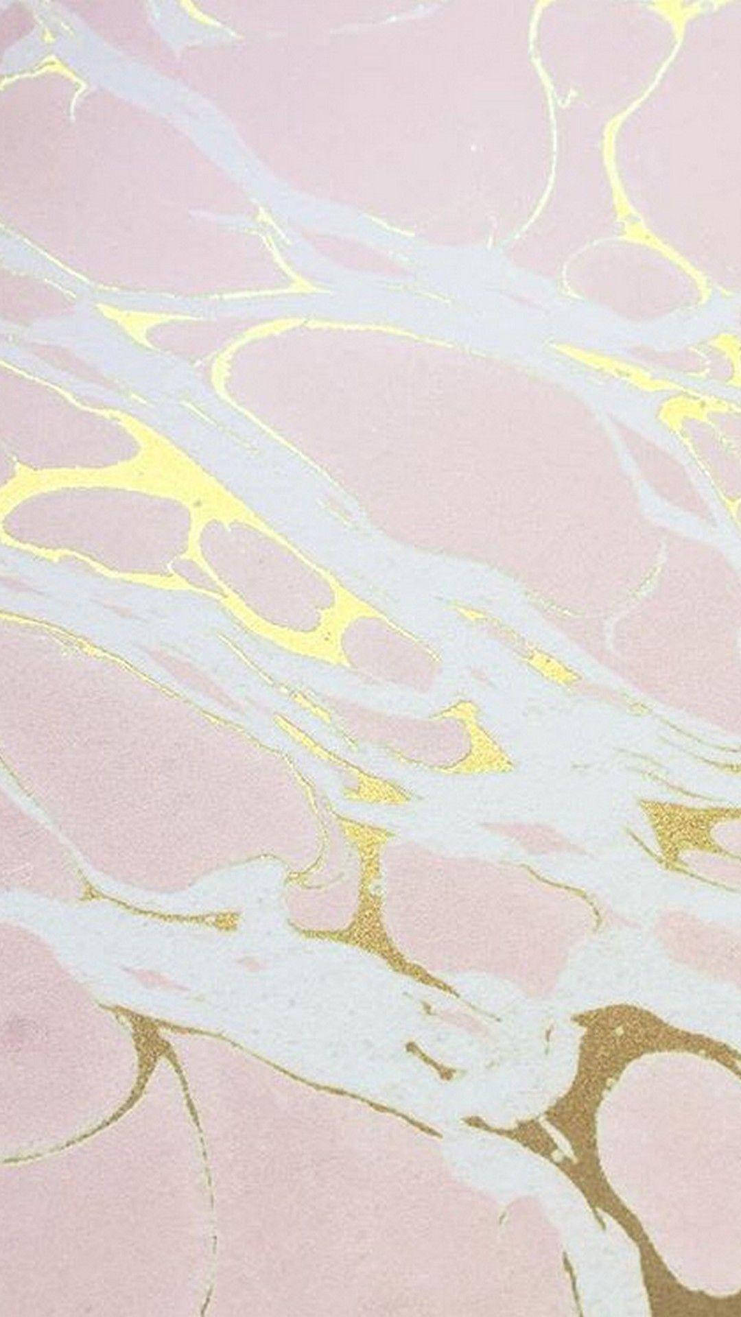 Dhahabu Aesthetic Marumaru ya Pink na Nyeupe Picha ya Ukuta