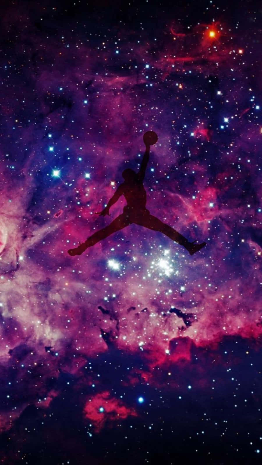 Dimu Fuchsia Jordan Galaxy Picha ya Ukuta
