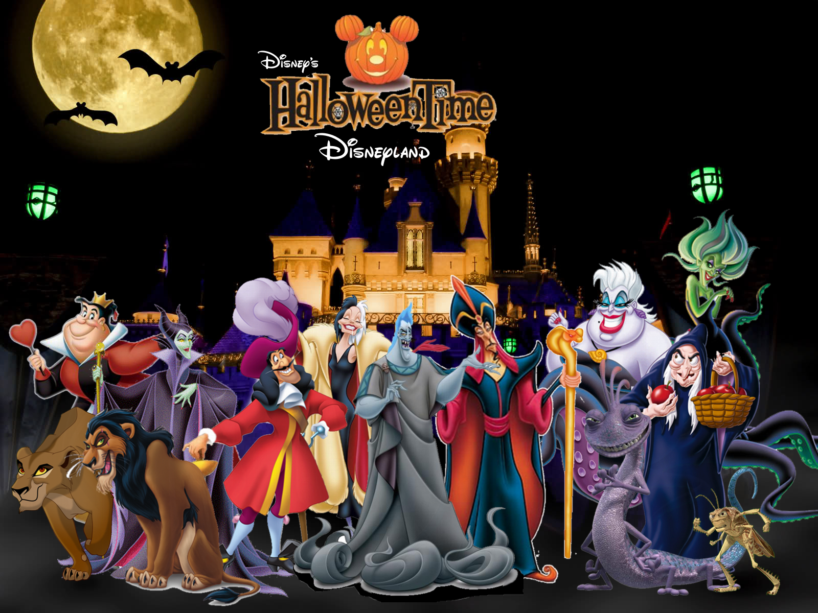 Disney Halloween 1600 x 1200 nyuma Picha ya Ukuta