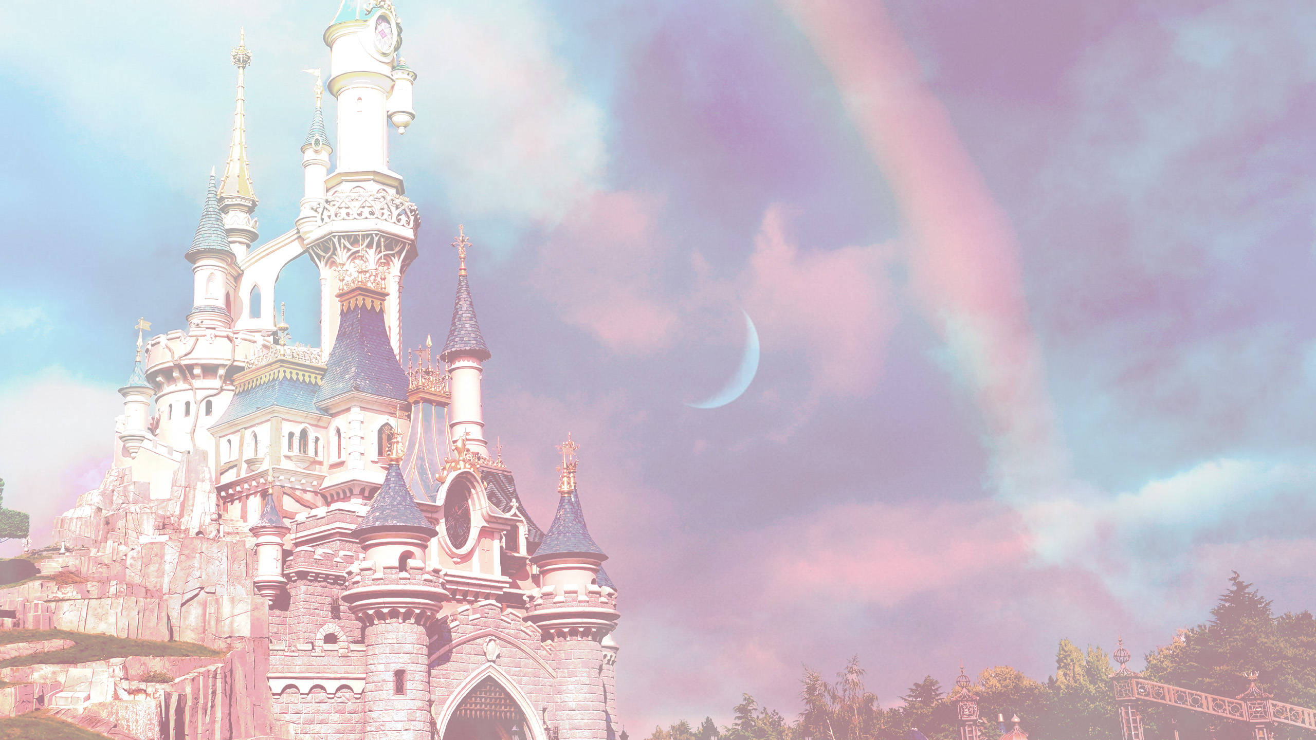 Disneyland ya Upinde wa Mvua Picha ya Ukuta