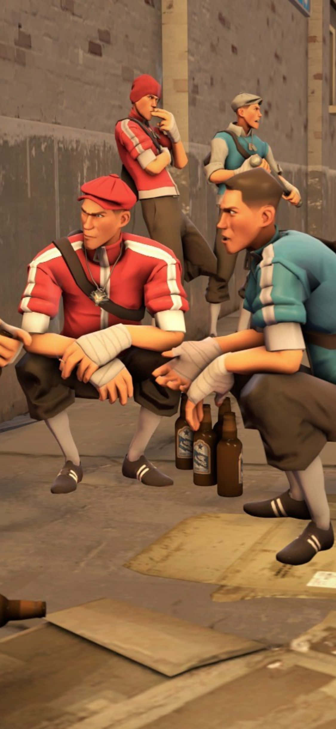 Dive into Team Fortress 2 with the ultimate gaming smartphone Picha ya Ukuta