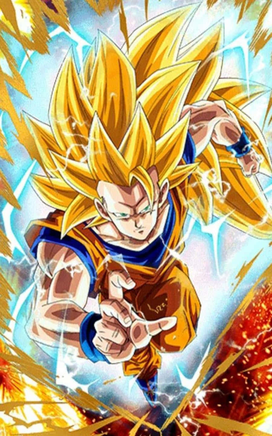 Dive into the Power of Super Saiyan Picha ya Ukuta