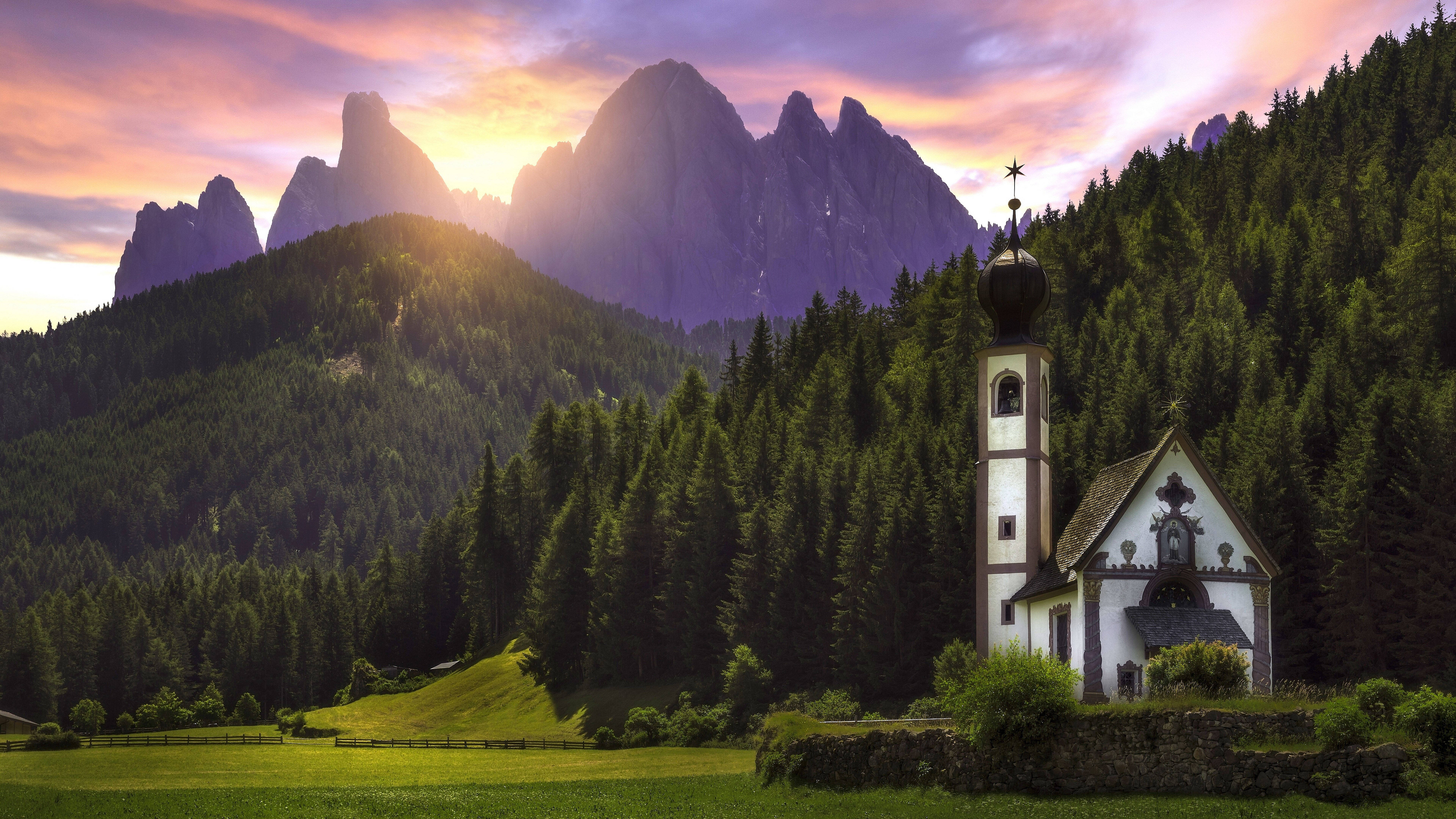 Dolomites za Desktop zenye Azimio la 8K 7680x4320 Ultra HD Picha ya Ukuta