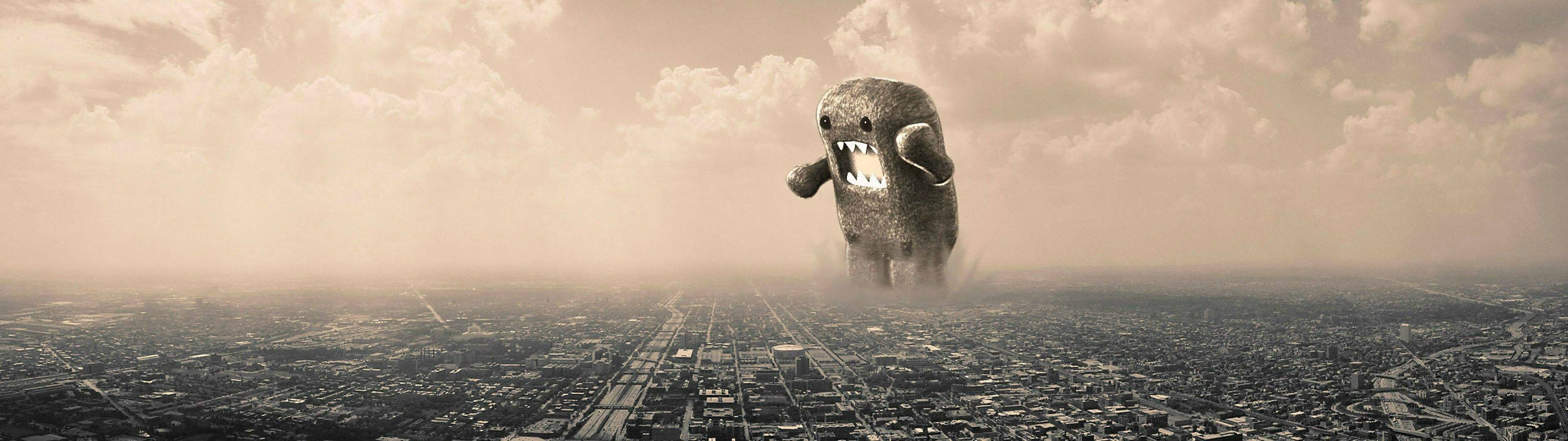 Domo Monster Inakukaribisha Kwenye Ulimwengu wa Kufuatilia Mbili Picha ya Ukuta