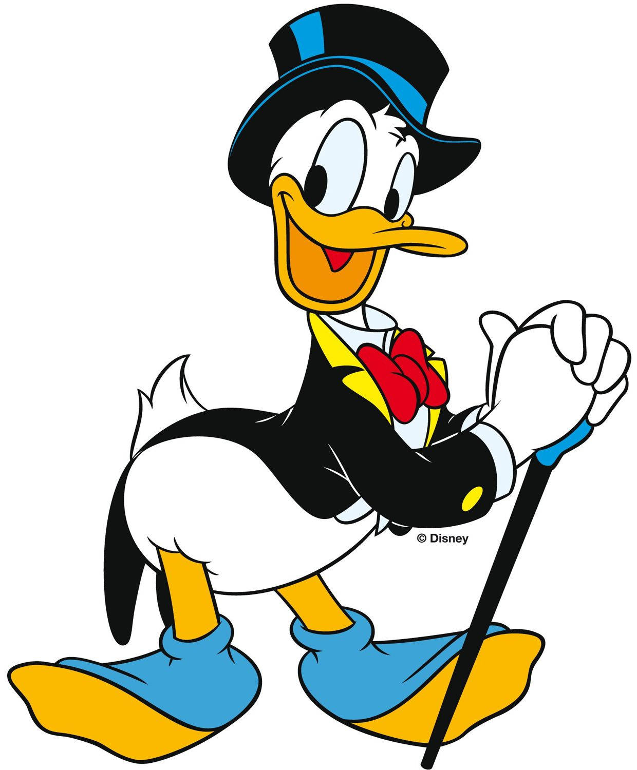Donald Duck In Suit Picha ya Ukuta