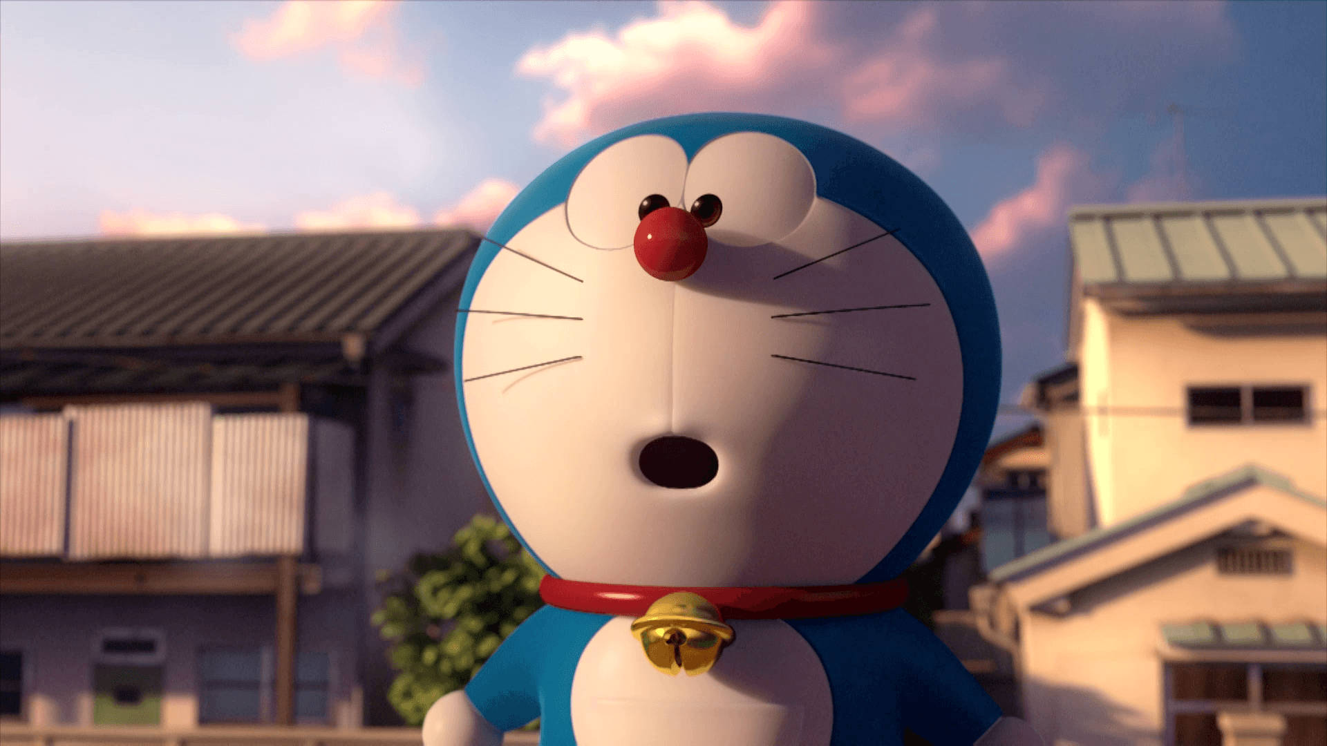 Doraemon 3D Uso wa Mshangao Picha ya Ukuta