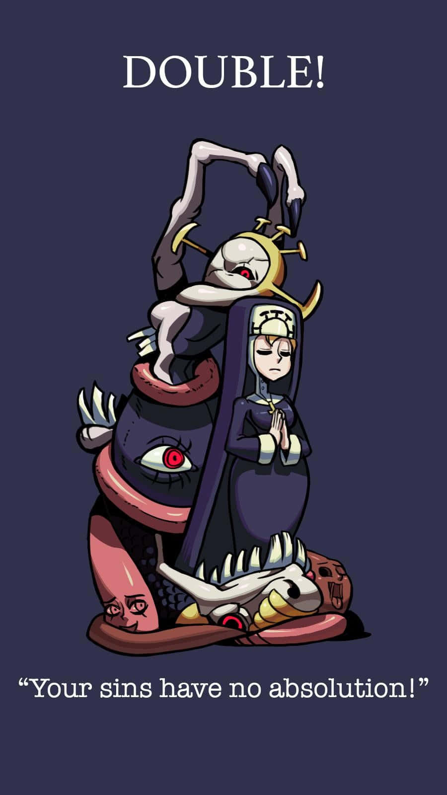 Double kutoka Skullgirls Picha ya Ukuta