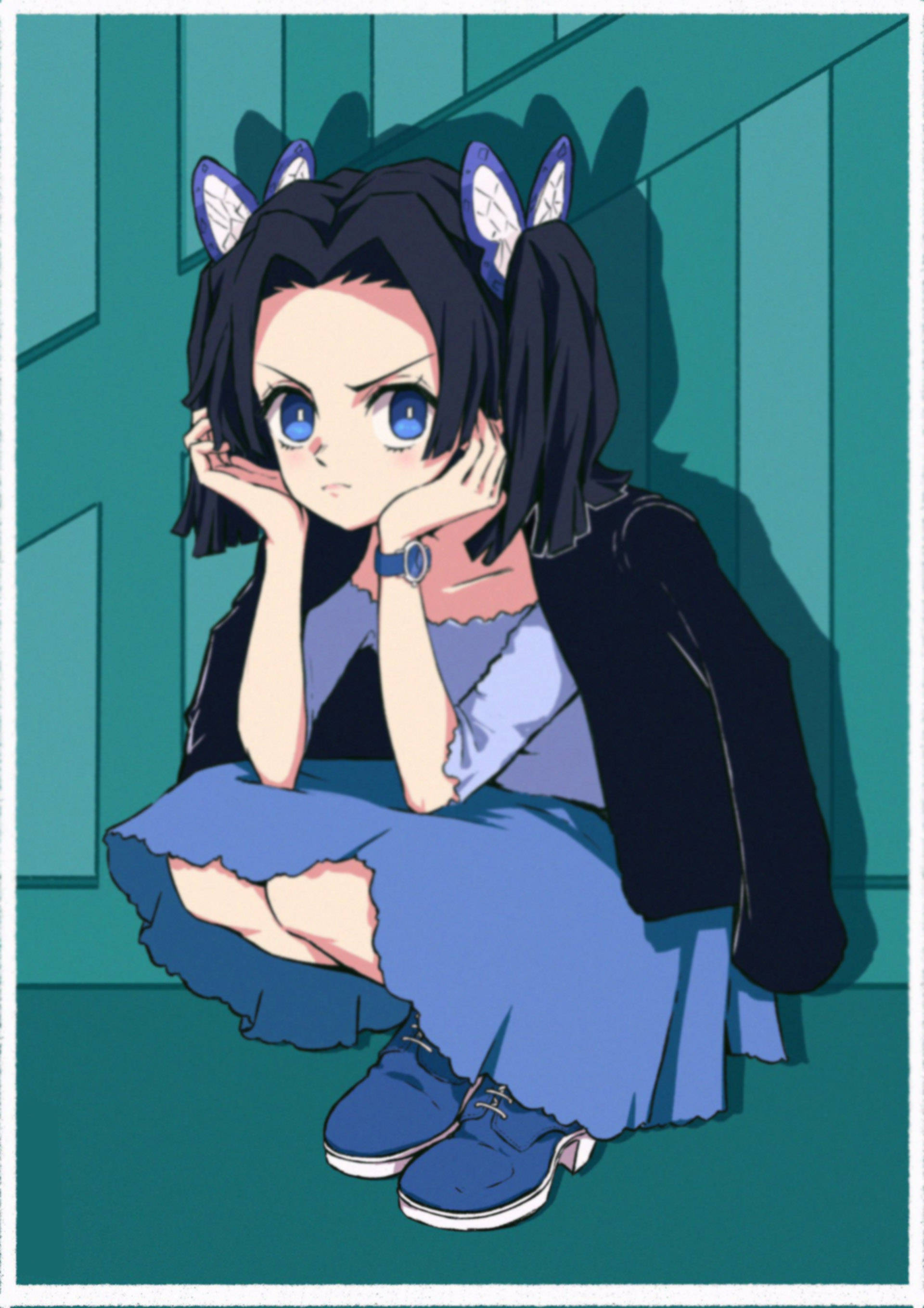 Downcast Look Of Aoi Kanzaki Picha ya Ukuta