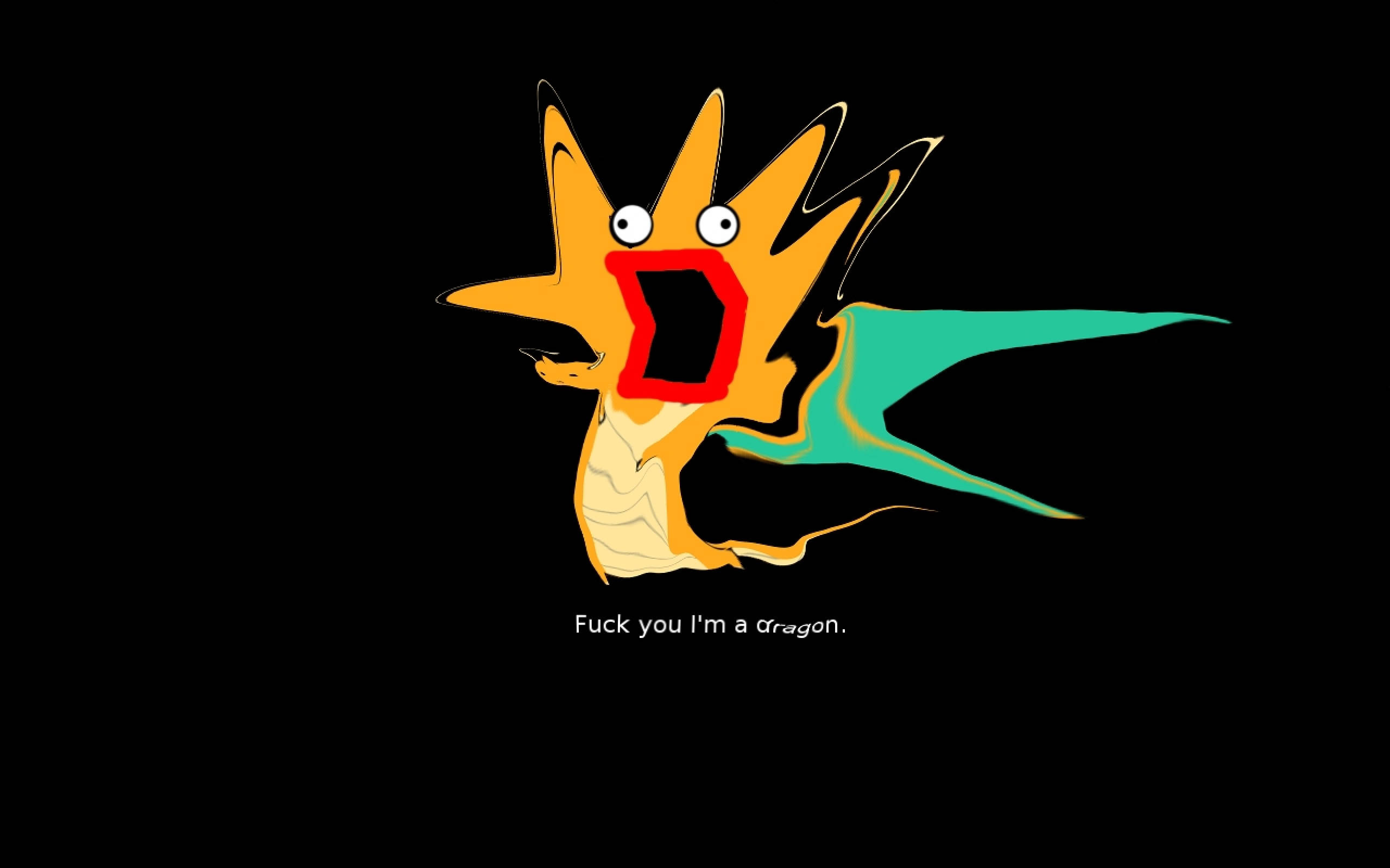 Dragonite wa Anime Mcheshi Picha ya Ukuta