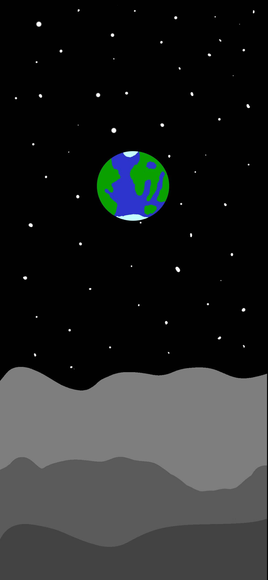 Drippy Earth In Space Picha ya Ukuta