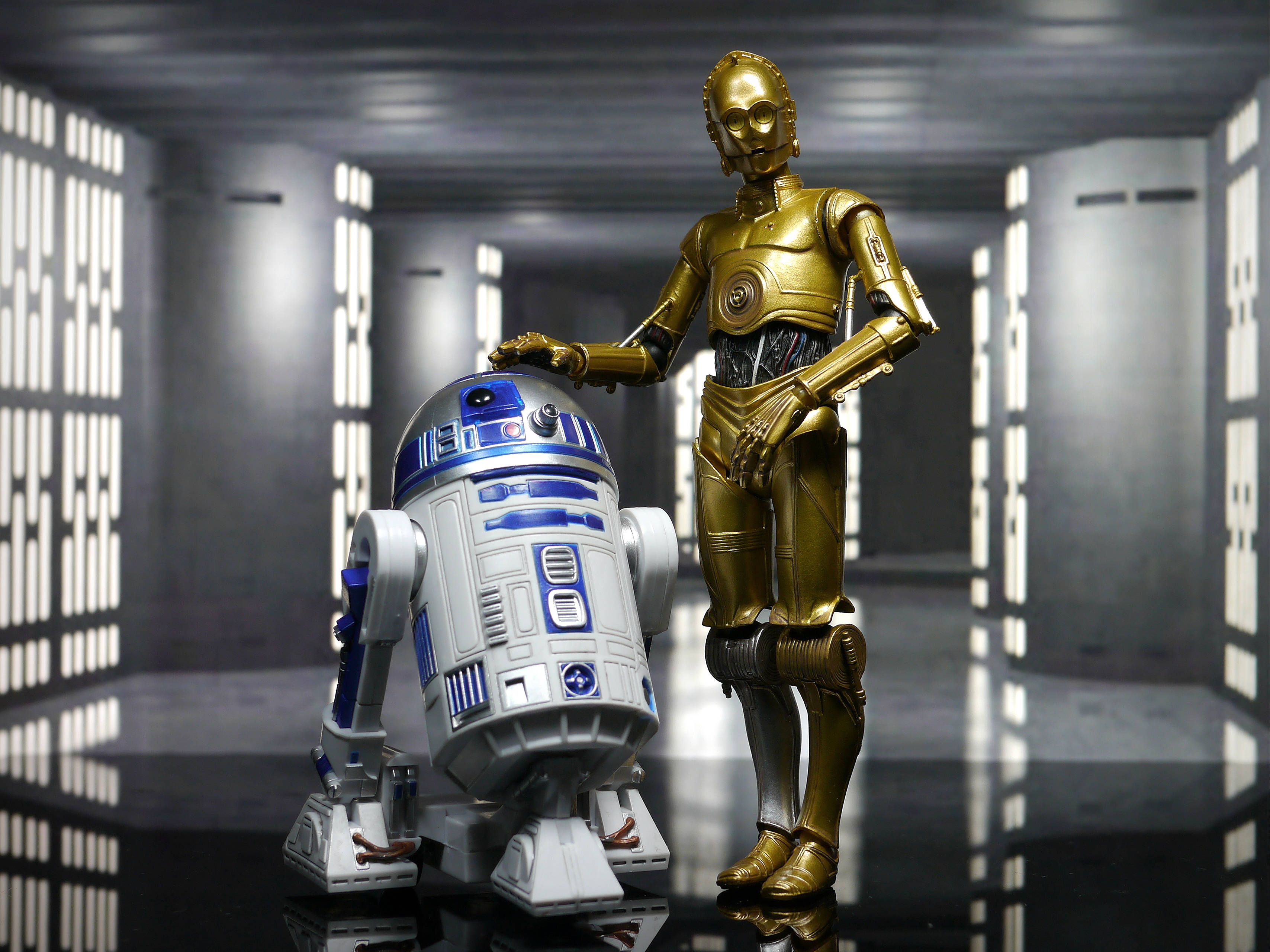 Droid C3PO R2D2 Marafiki Picha ya Ukuta