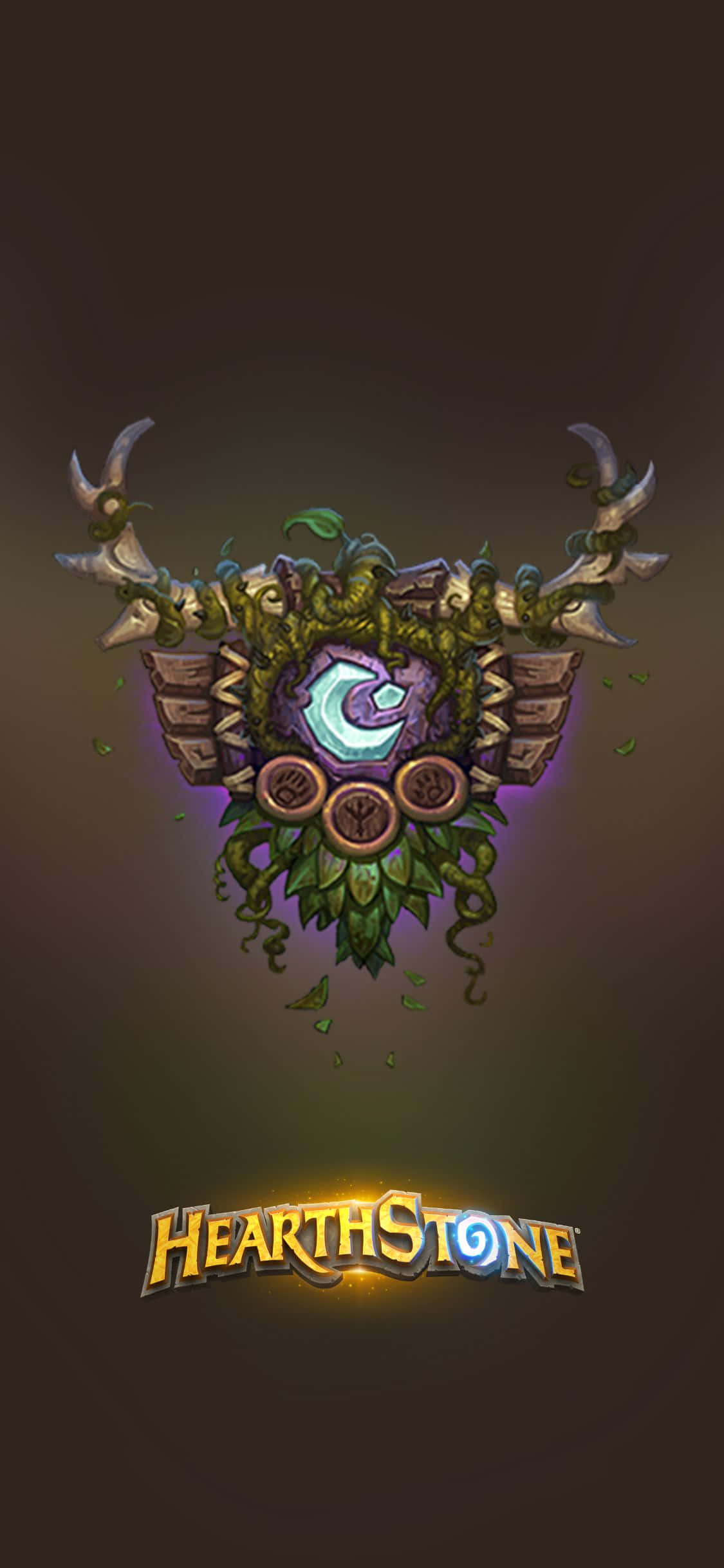 Druid Crest iPhone XS Hearthstone Background Picha ya Ukuta
