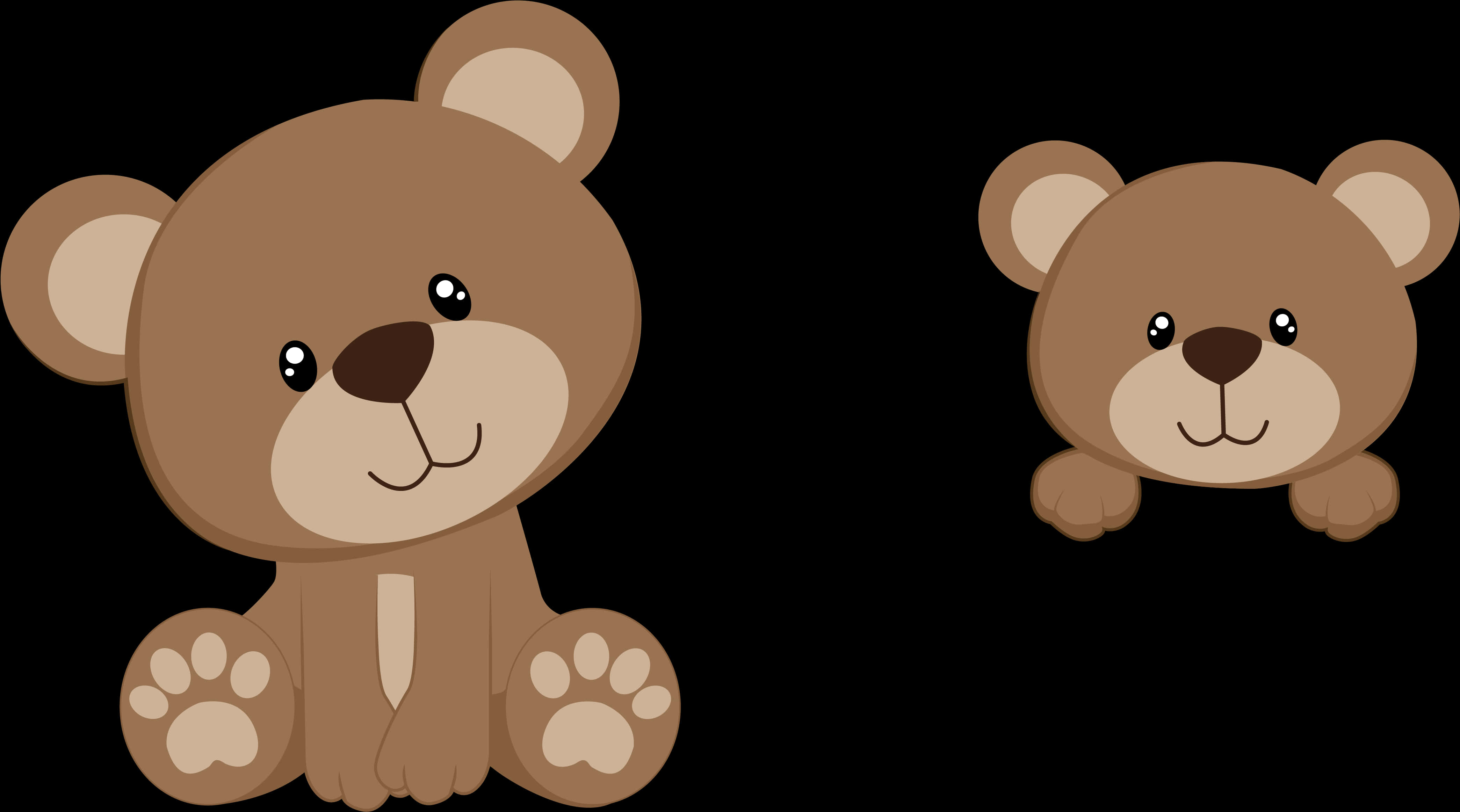 Dub Wema wa Teddy Bear za Katuni Picha ya Ukuta