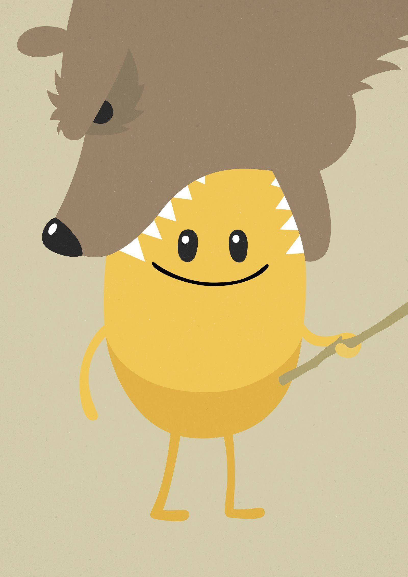 Dumb Ways To Die Bear Picha ya Ukuta