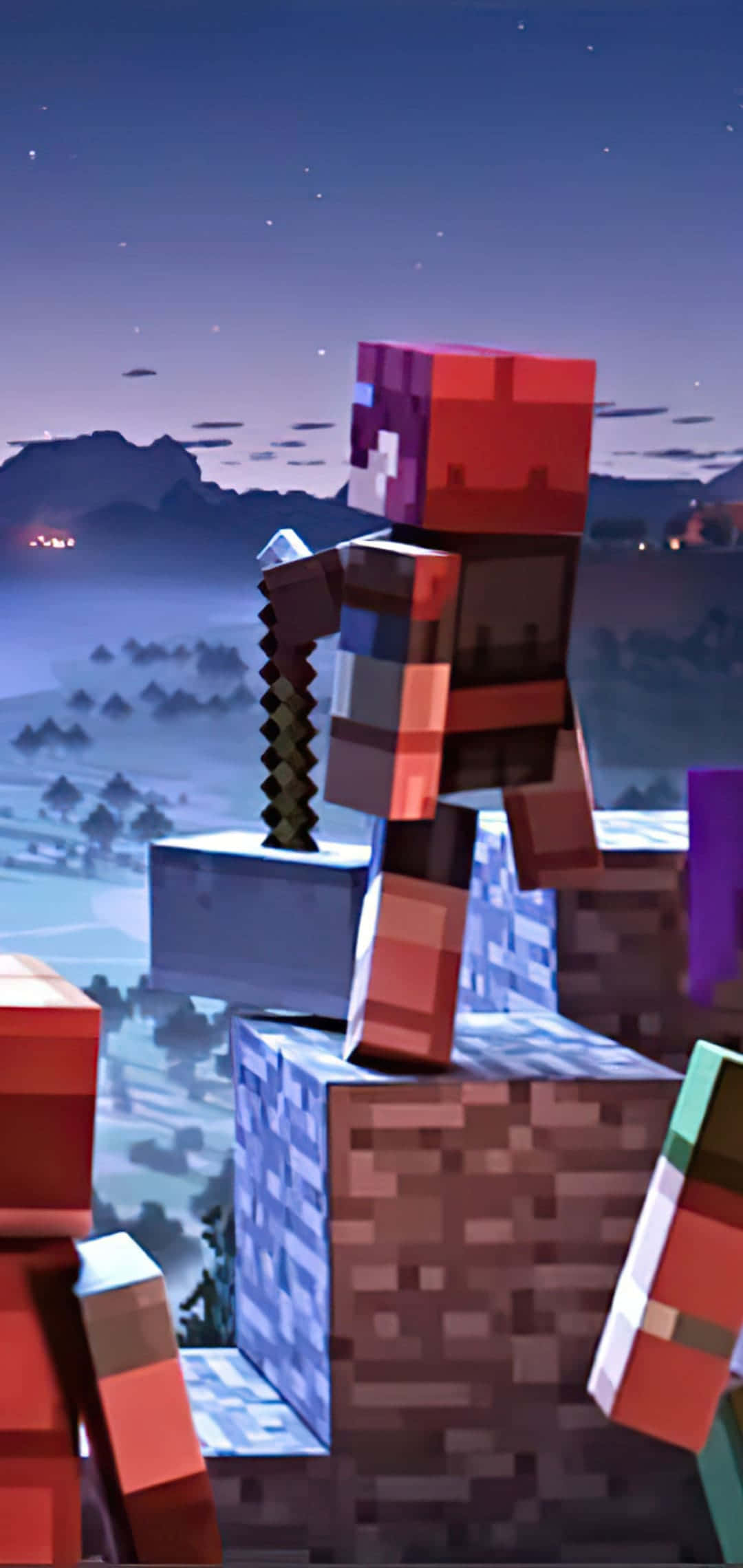 Mchezo wa Dungeons Hero Pixel 3 Minecraft Picha ya Ukuta
