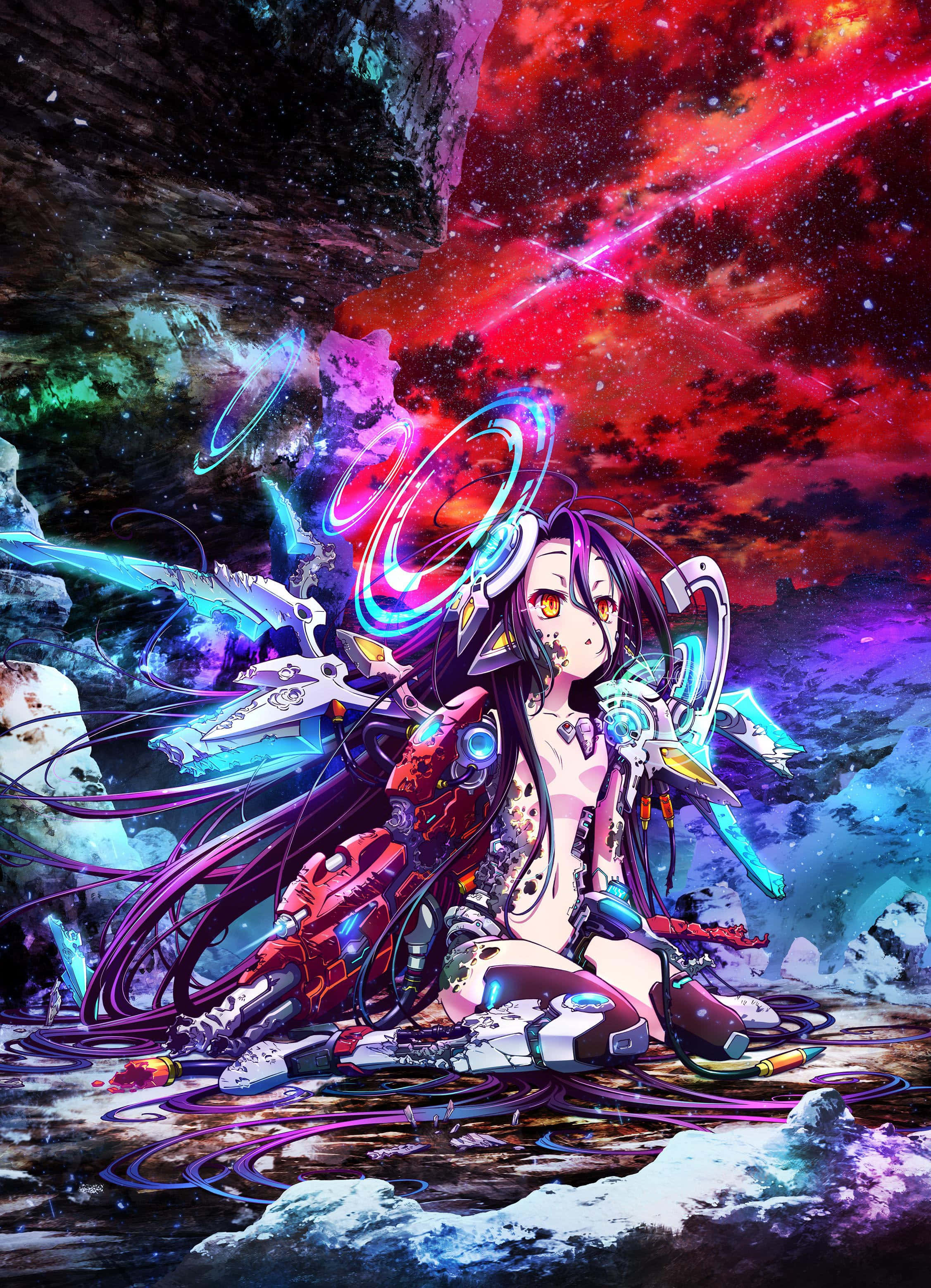 Dunia hii ya ajabu ya No Game No Life, ambapo kila kitu kinaweza kukua. Picha ya Ukuta