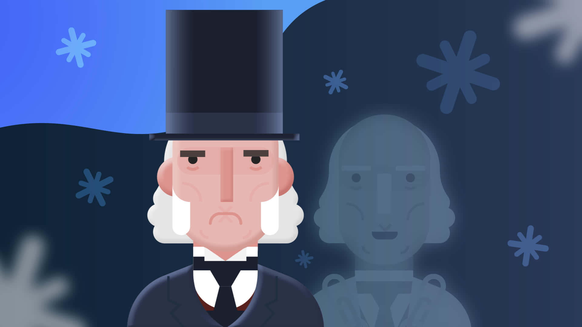 Ebenezer Scrooge katika A Christmas Carol Picha ya Ukuta