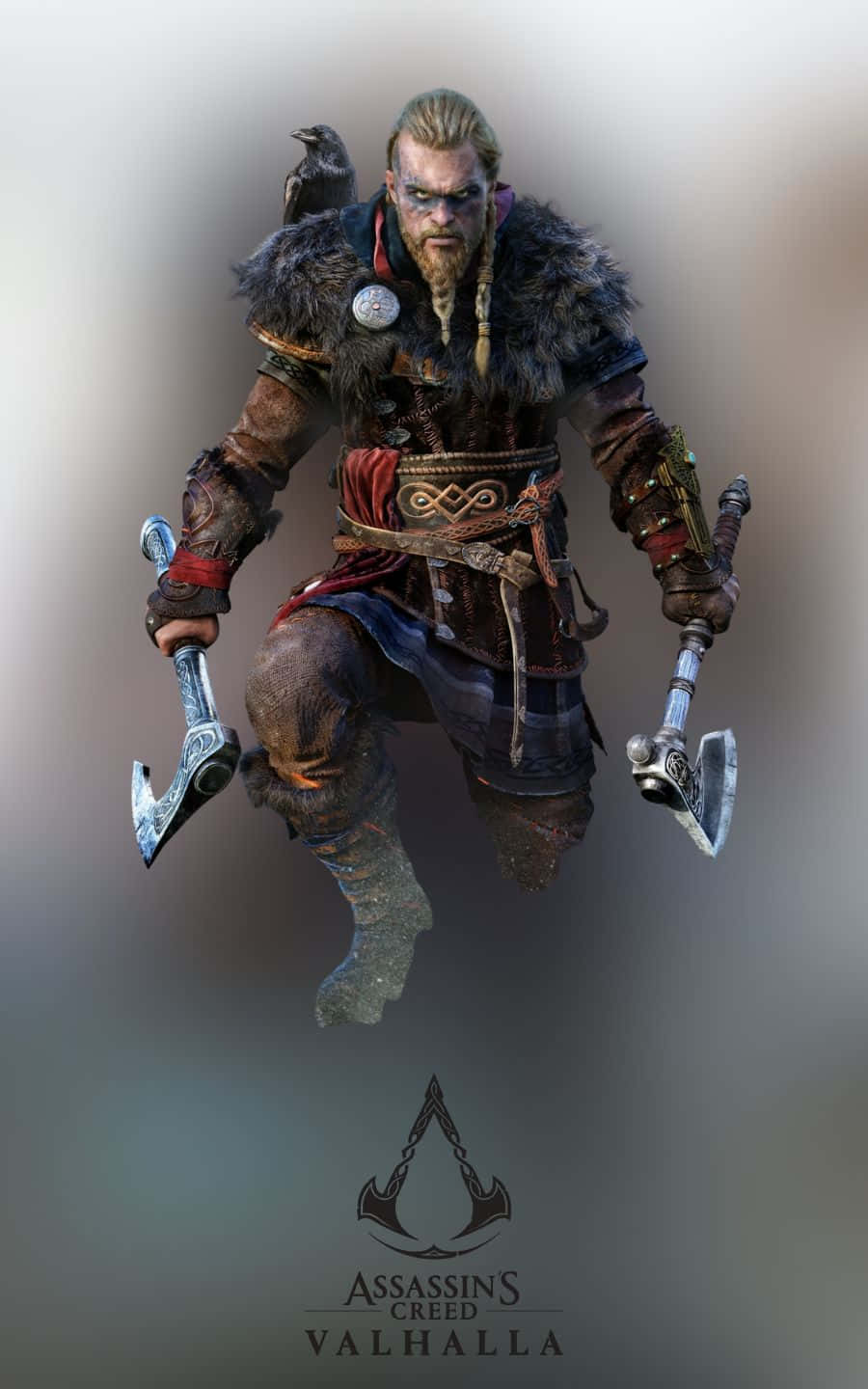 Eivor Holding Axe 1440p Assassin's Creed Valhalla Background Picha ya Ukuta