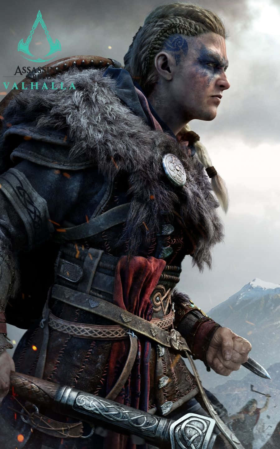 Eivor Side Profile 1440p Assassin's Creed Valhalla Background Picha ya Ukuta