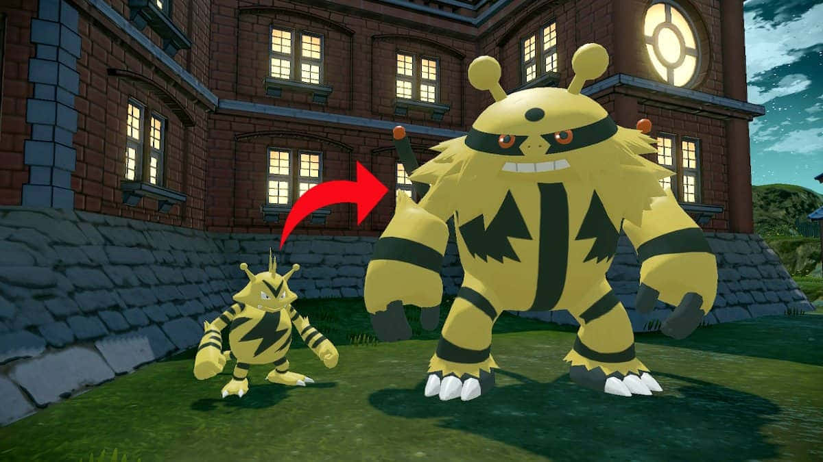 Electabuzz Akitoa Nguvu za Umeme kwenye Vita vya Pokemon Picha ya Ukuta