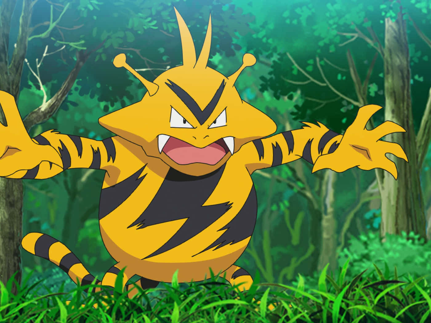 Electabuzz Msituni Picha ya Ukuta