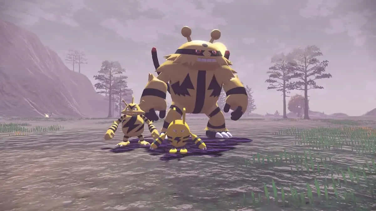 Electabuzz Pamoja na Electivire na Elekid Picha ya Ukuta
