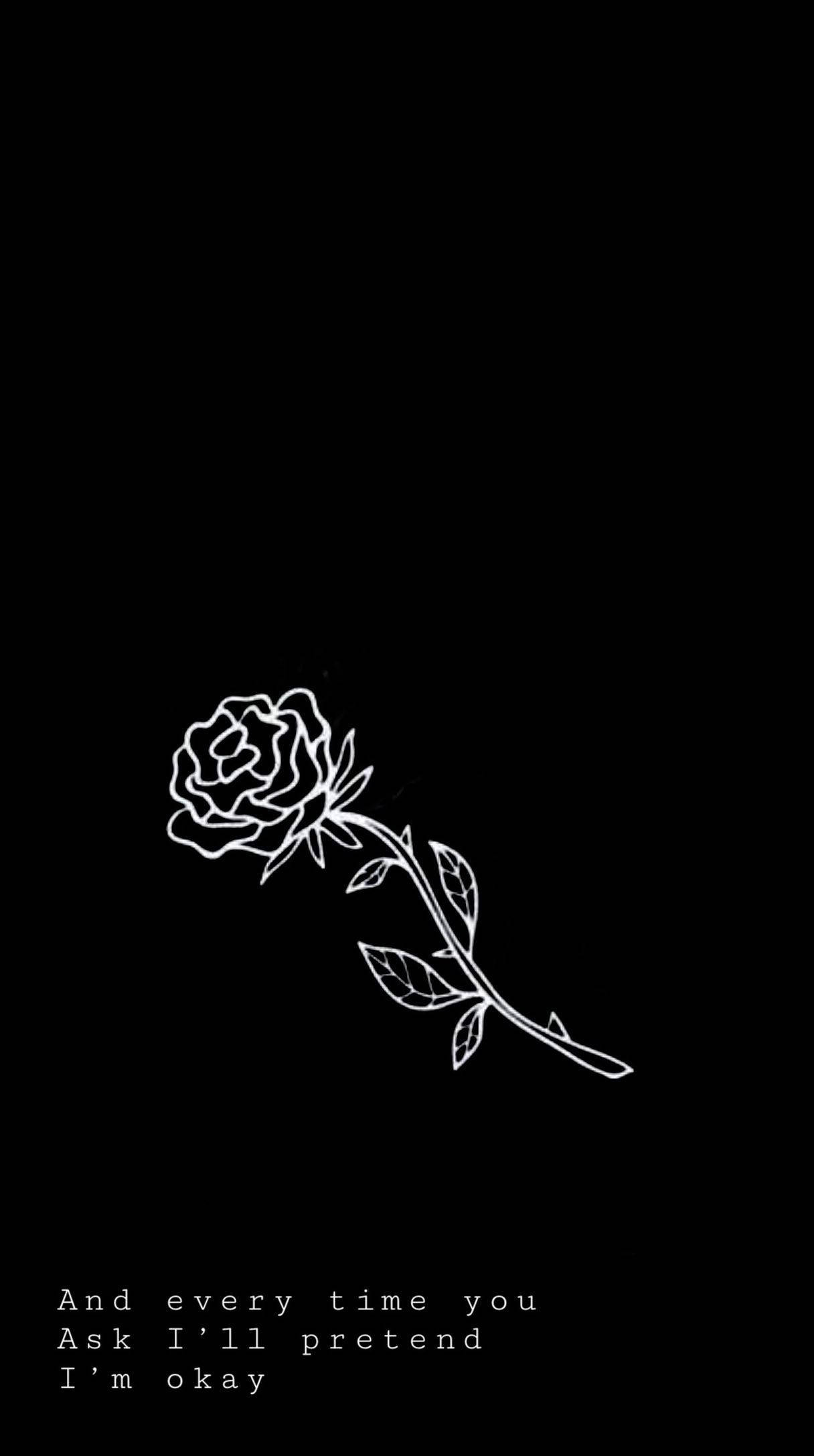Emo Aesthetic ya Waridi Picha ya Ukuta