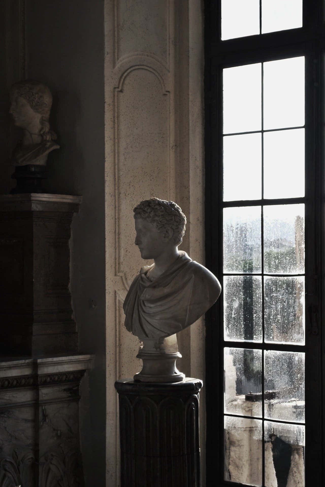 Enchanting Dark Academia Aesthetic Room Picha ya Ukuta