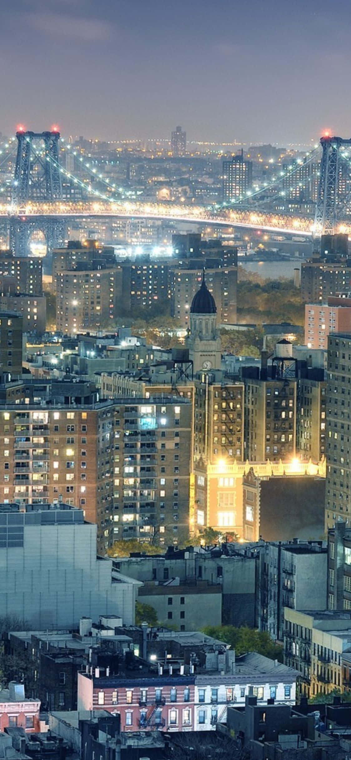 Furahia mwendo wa magharibi kwa New York City na iPhone X Picha ya Ukuta