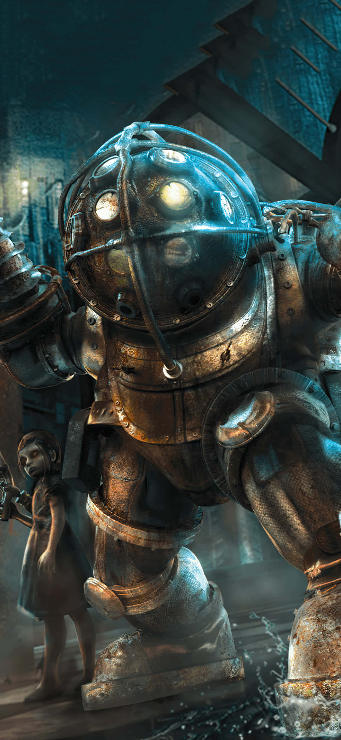 Enjoy graphical wonders with 4K Bioshock on your iPhone! Picha ya Ukuta