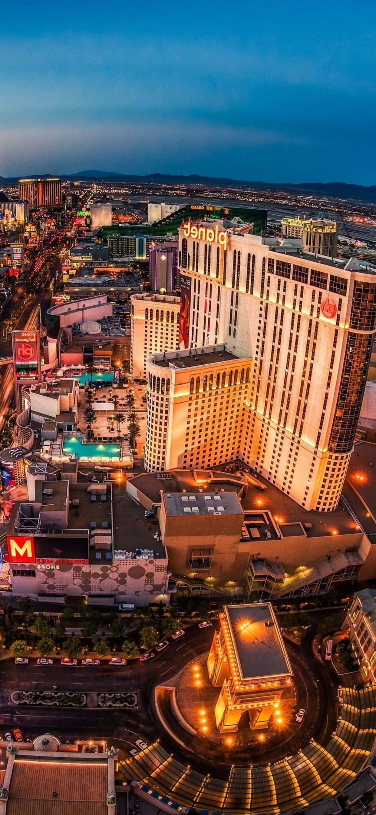 Enjoy the sights of Las Vegas on your phone Picha ya Ukuta
