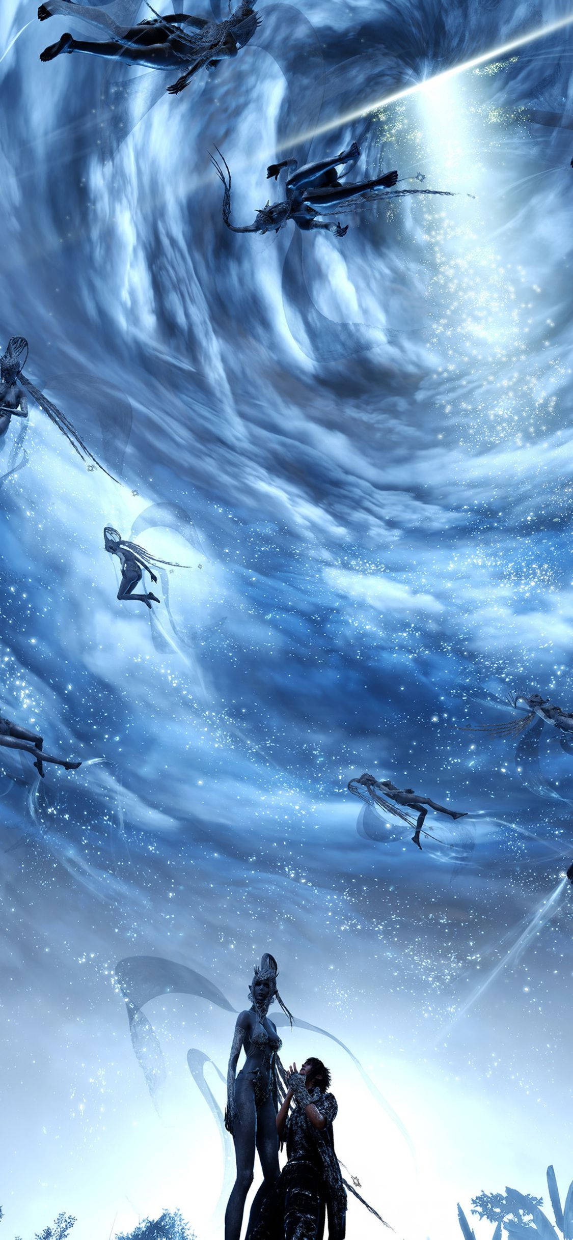 Enter a World of Magic with Final Fantasy on iPhone Picha ya Ukuta