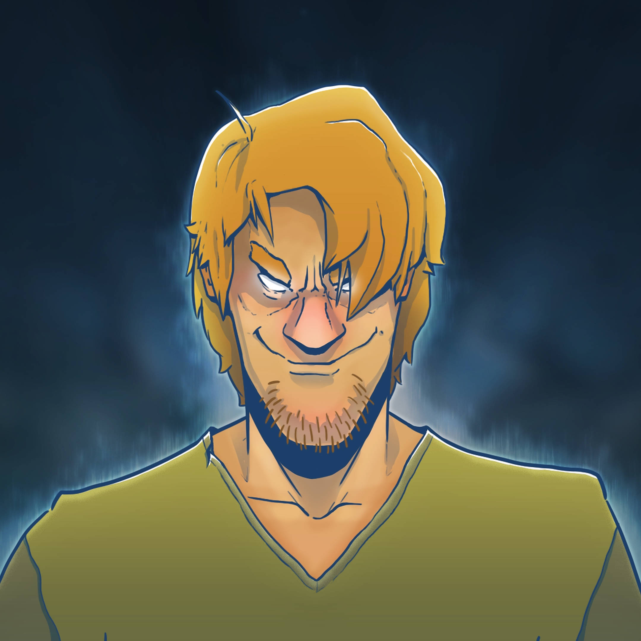 Epic Battle Stance - Ultra Instinct Shaggy Picha ya Ukuta