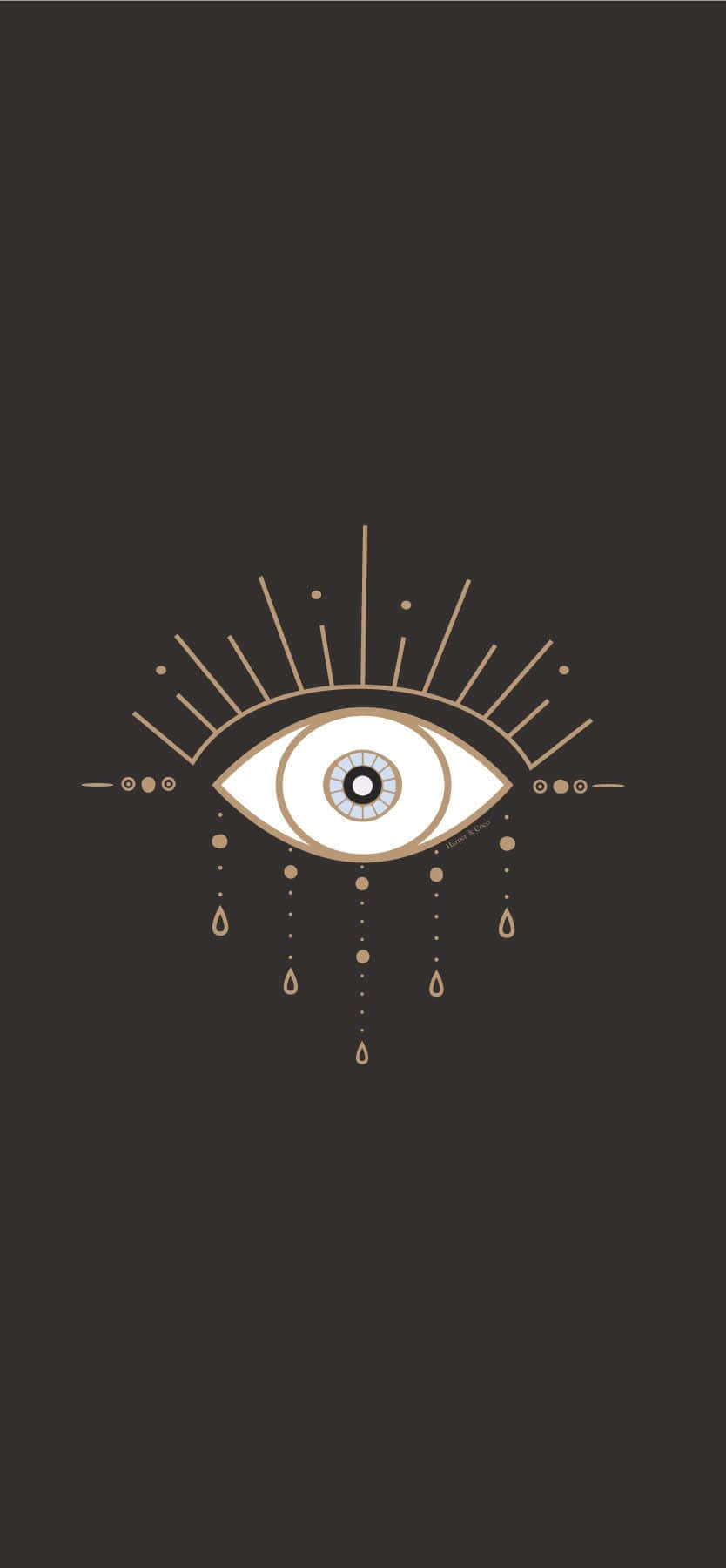 Esoteric Evil Eye iPhone Picha ya Ukuta