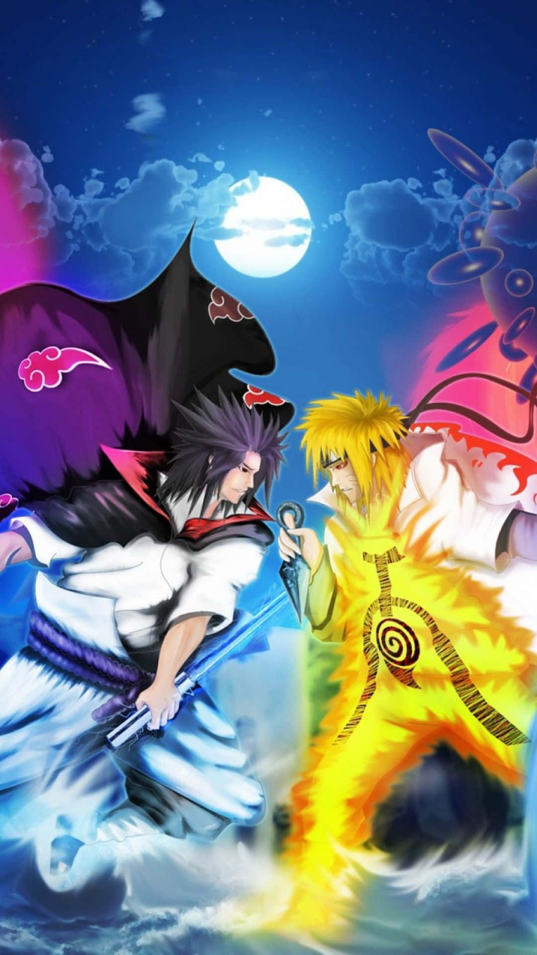 Eternal Mangekyou Sharingan - Picha ya Simu ya Naruto Picha ya Ukuta