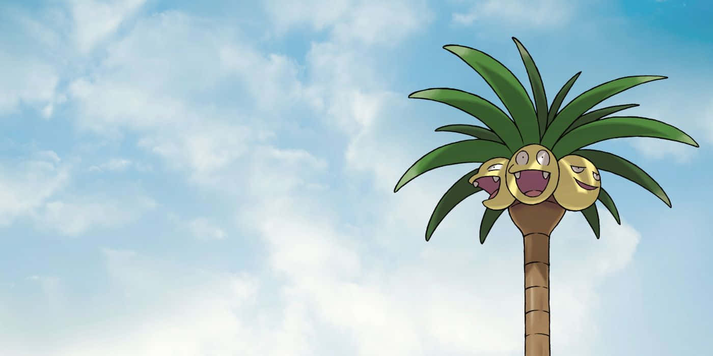 Exeggutor Chini ya Anga ya Ndoto Picha ya Ukuta