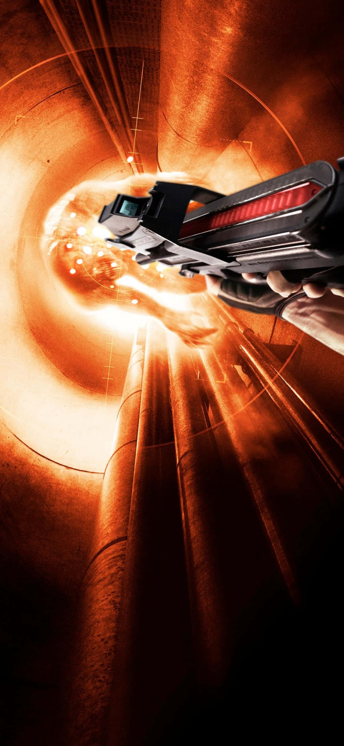 Exhilarating iPhone XS Wallpaper Featuring DOOM Game Picha ya Ukuta