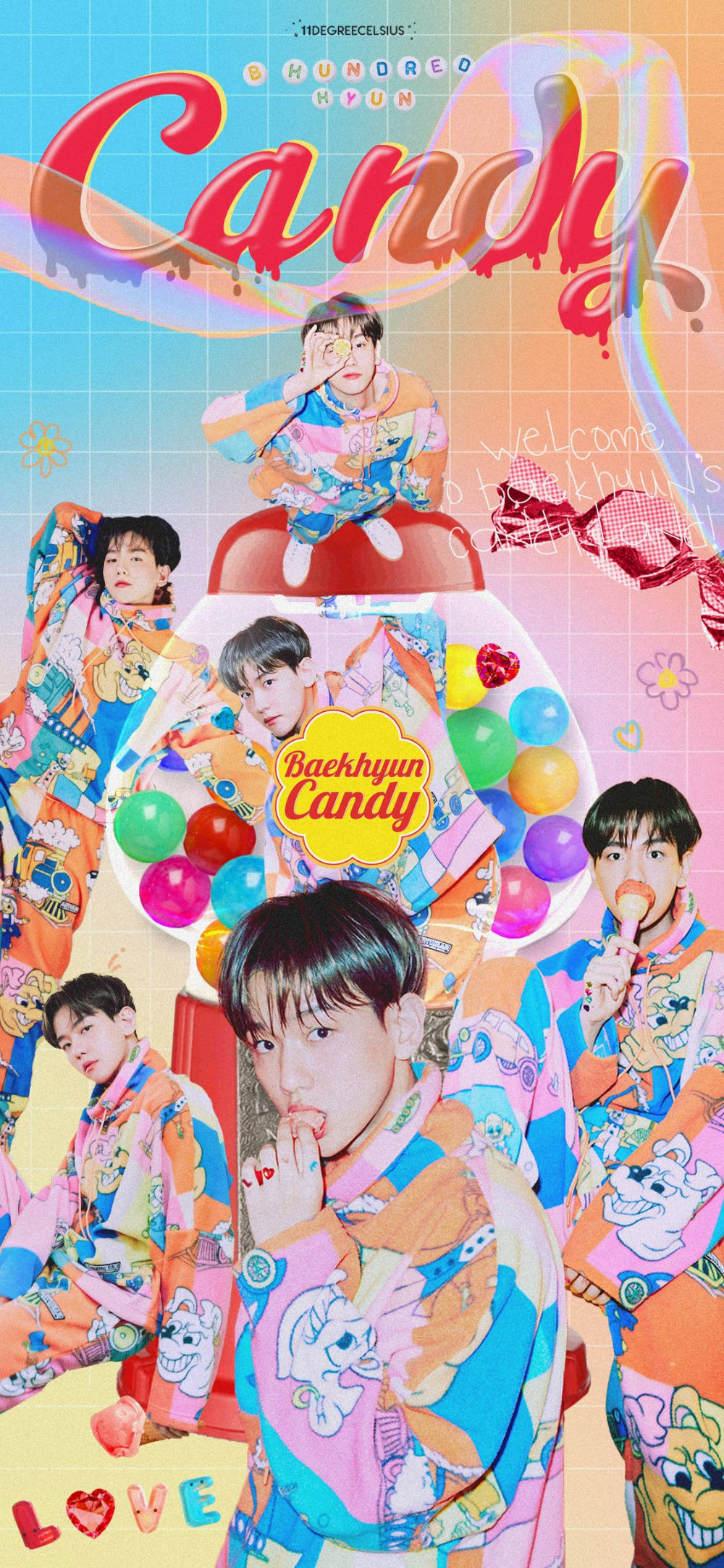 EXO Baekhyun Candy Picha ya Ukuta