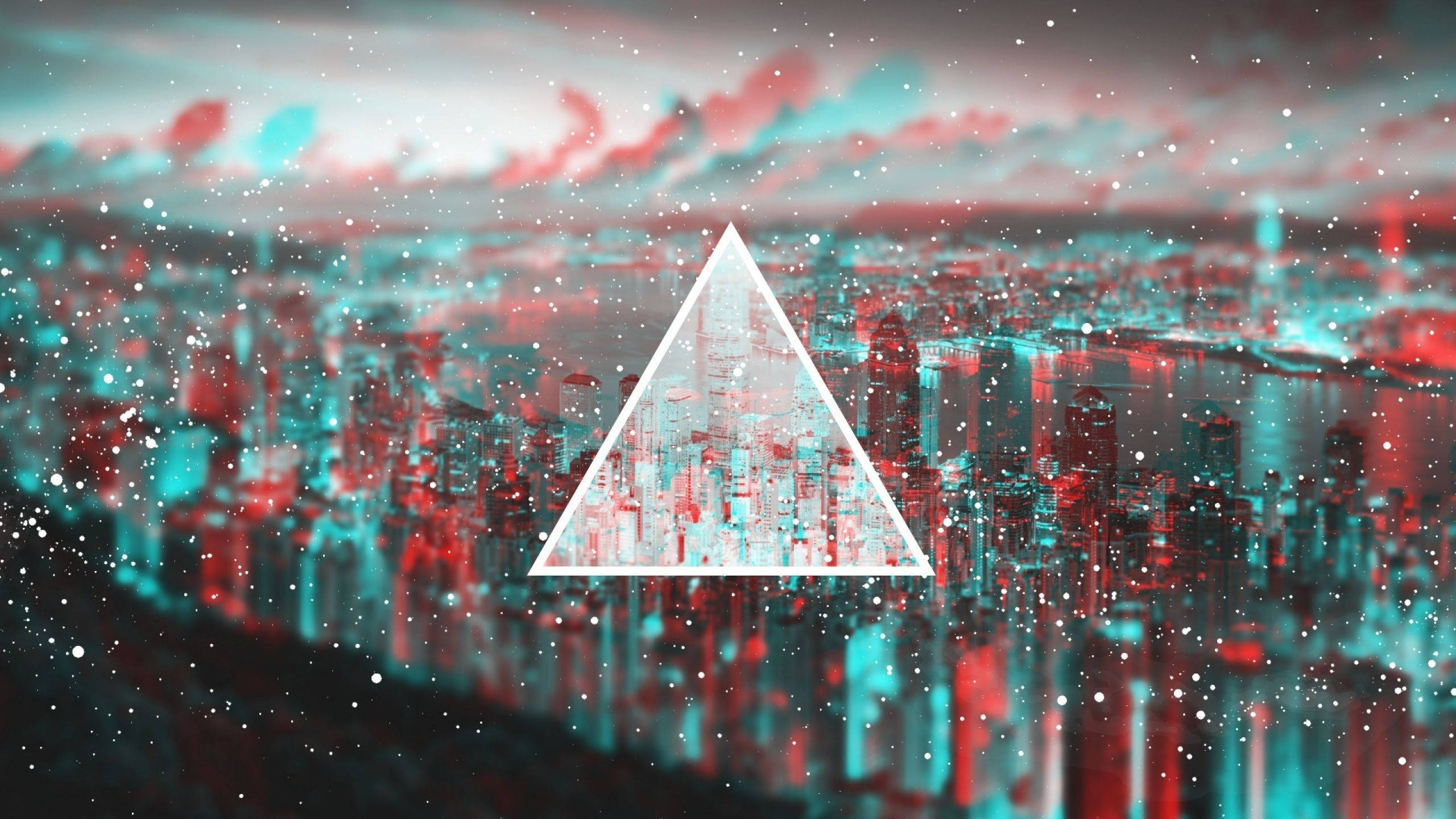 Experience the mesmerizing beauty of cool triangles Picha ya Ukuta