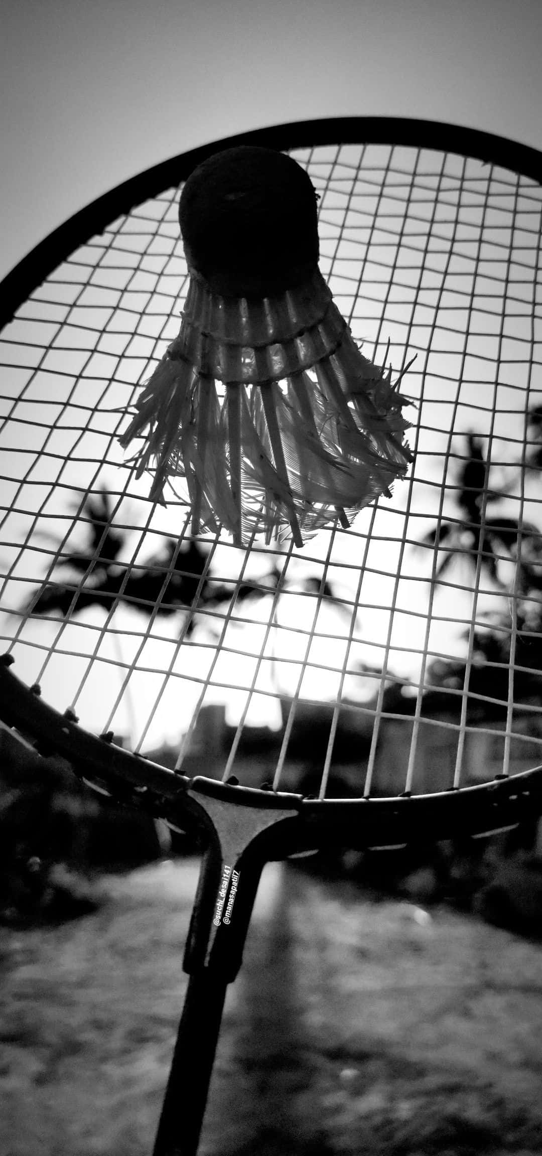 Experienced players demonstrate their badminton skills with perfect court conditions Picha ya Ukuta