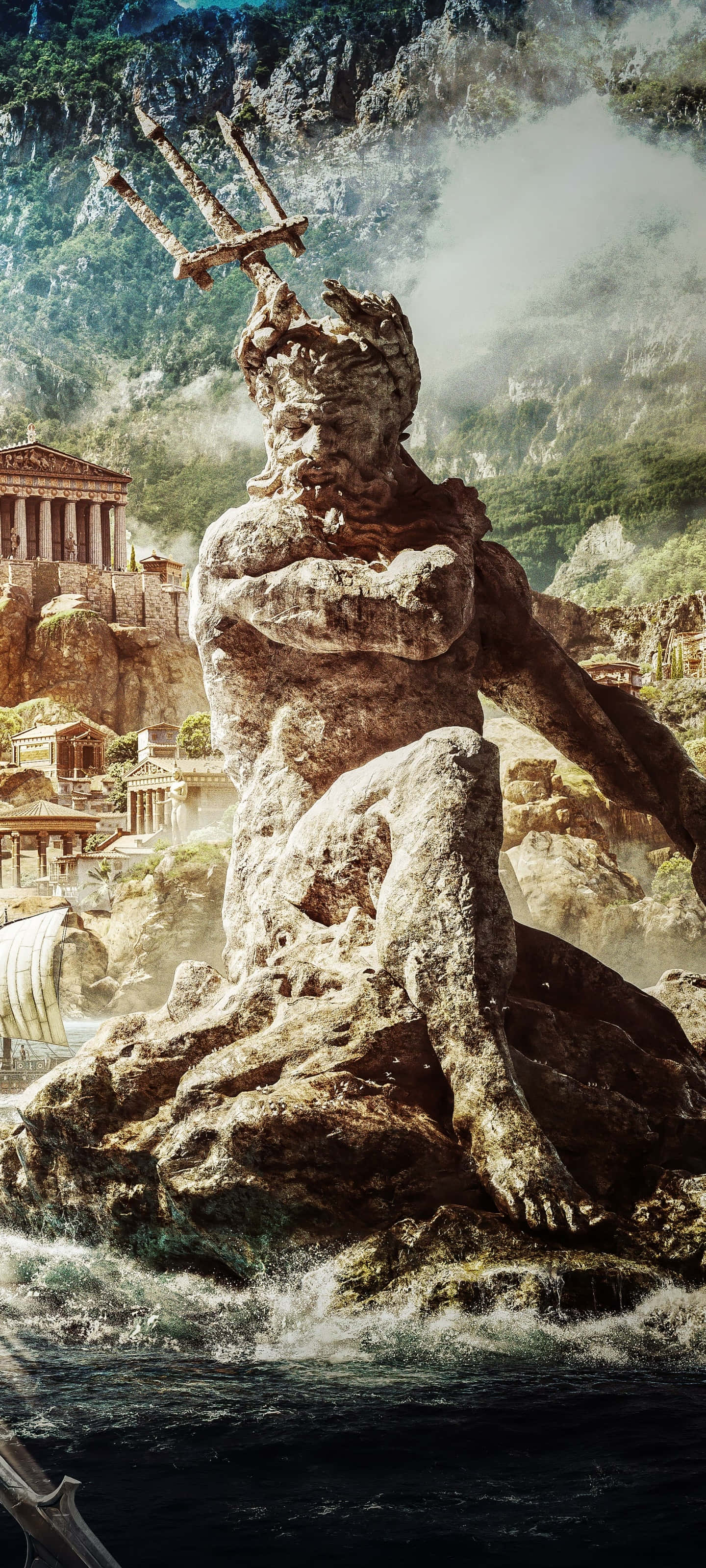 Explore ancient Greece and become a legendary hero in Android's Assassin’s Creed Odyssey. Picha ya Ukuta