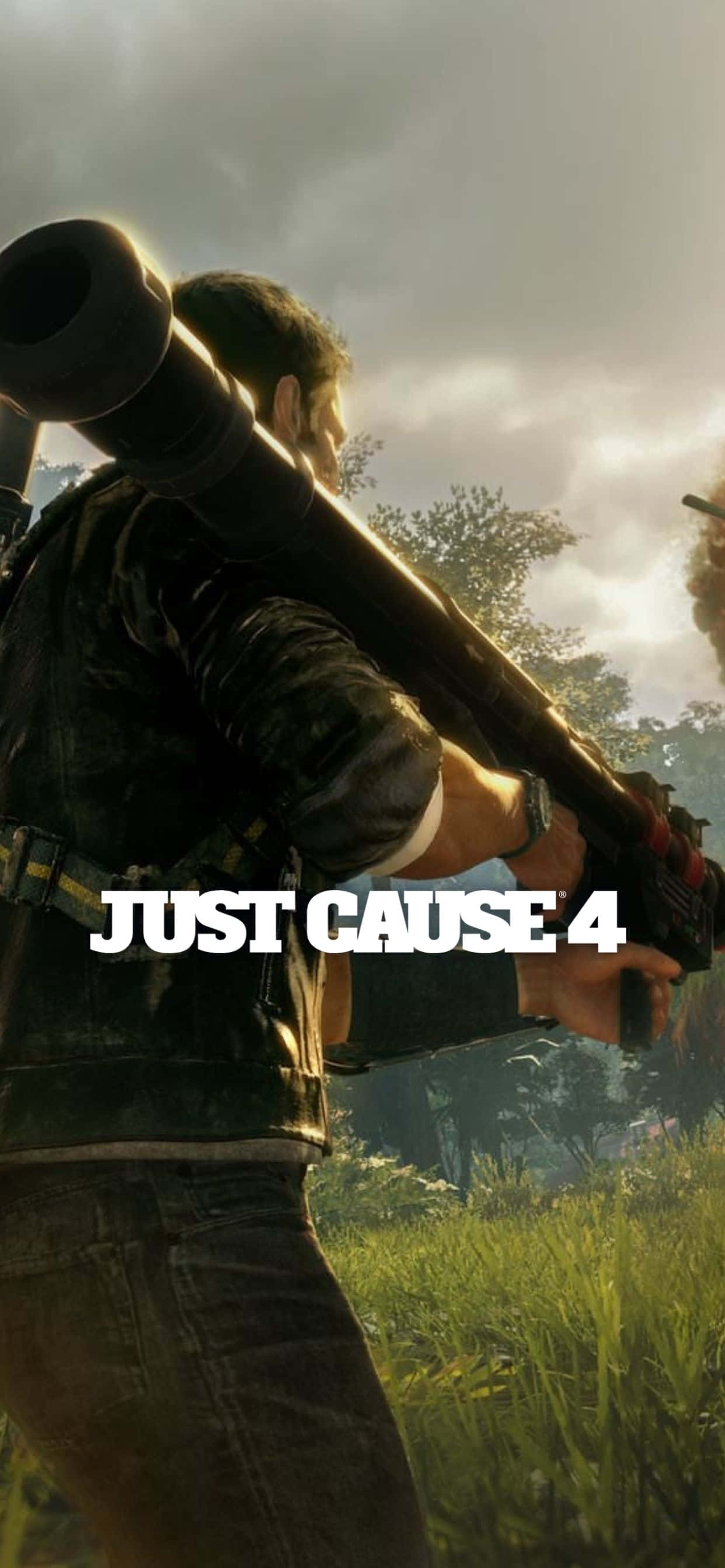 Explore the Action-Packed World of Just Cause 4 on Your iPhone Xs Max Picha ya Ukuta