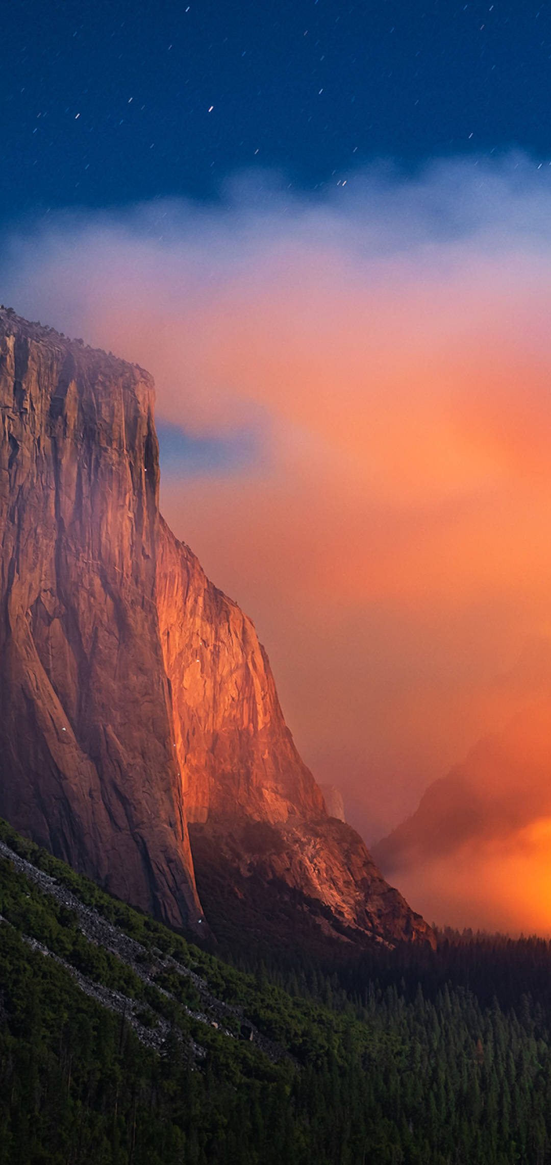 Explore the beautiful Yosemite National Park on your iPhone Picha ya Ukuta