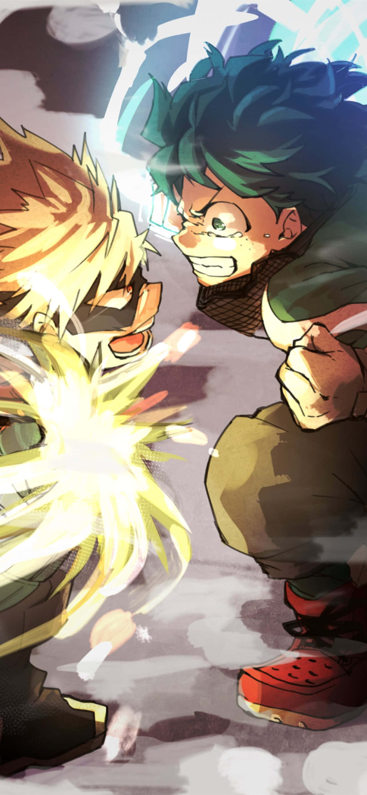 Explosive Bakugou Unleashed Picha ya Ukuta